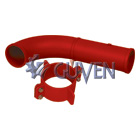 ELBOW DN125 90 DEG W/340mm EXTENSION